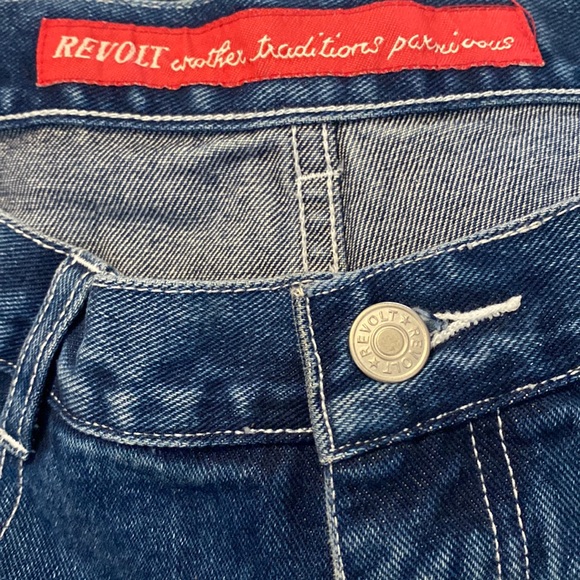 NWOT Vintage Y2K Revolt Fit & Flair Jeans Size 14 - Picture 7 of 8